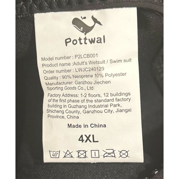 Pottwol Wetsuit Size 4XL - Picture 7 of 12